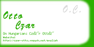 otto czar business card